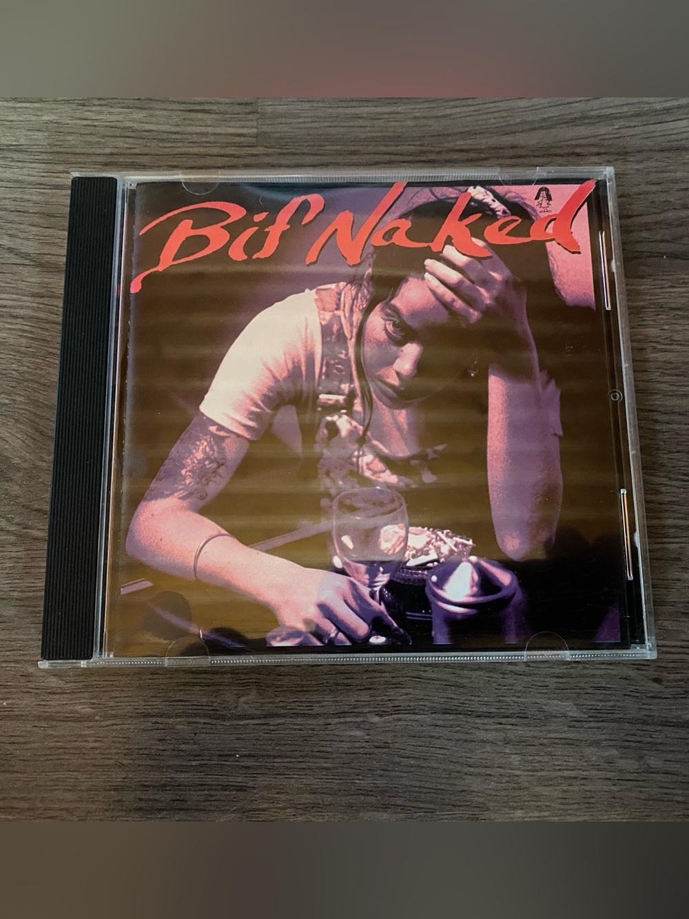 Bif Naked CD - Self-Titled Album - Purple & Pink Cover